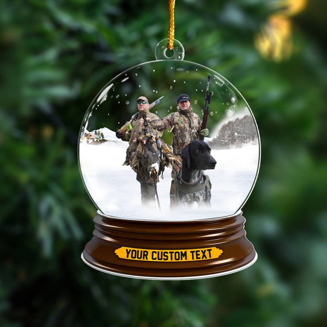 Personalized Photo Duck Hunting Christmas Ornament 2023 Etsy