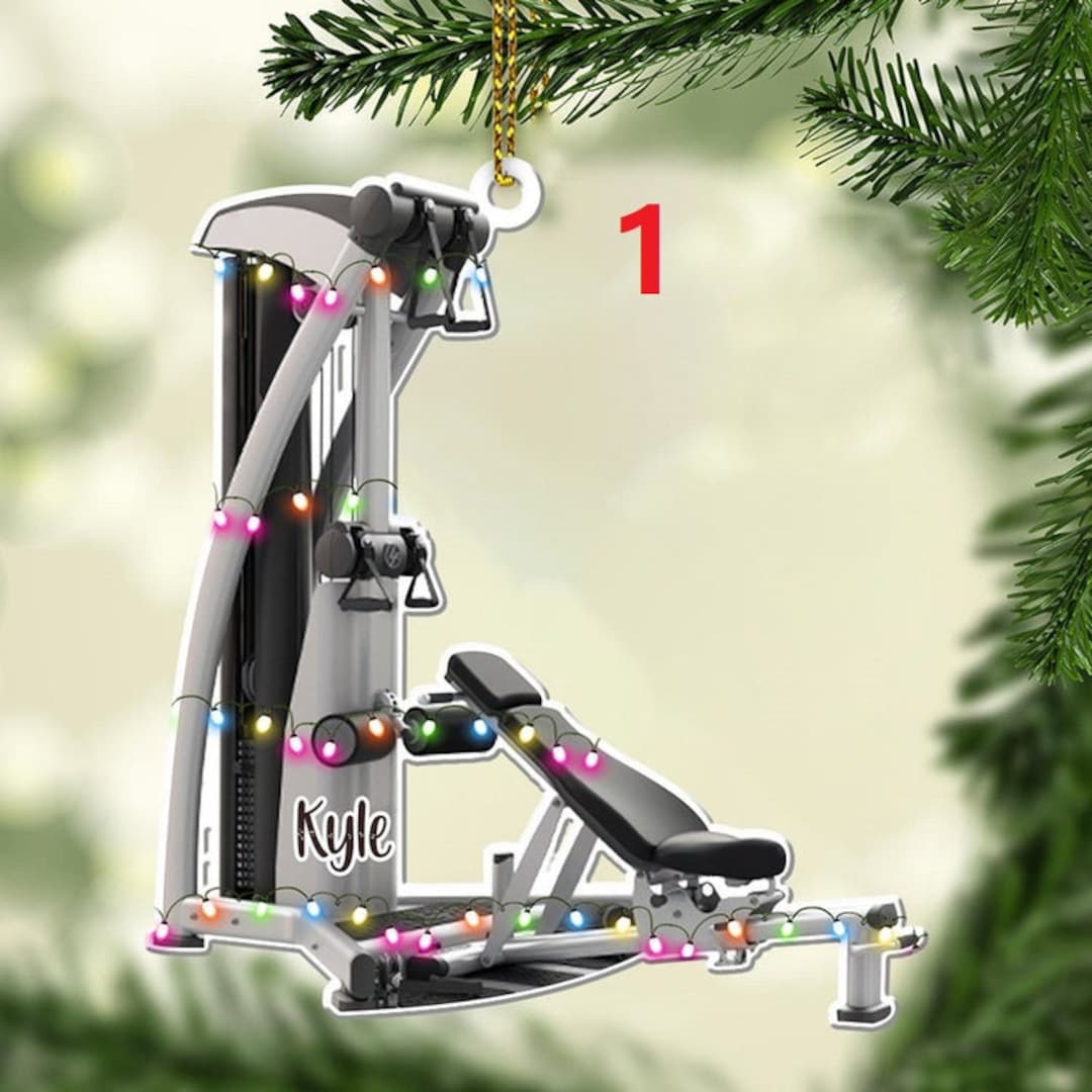 Personalized Exercise Bikes Gym Christmas Ornament 2023 Etsy