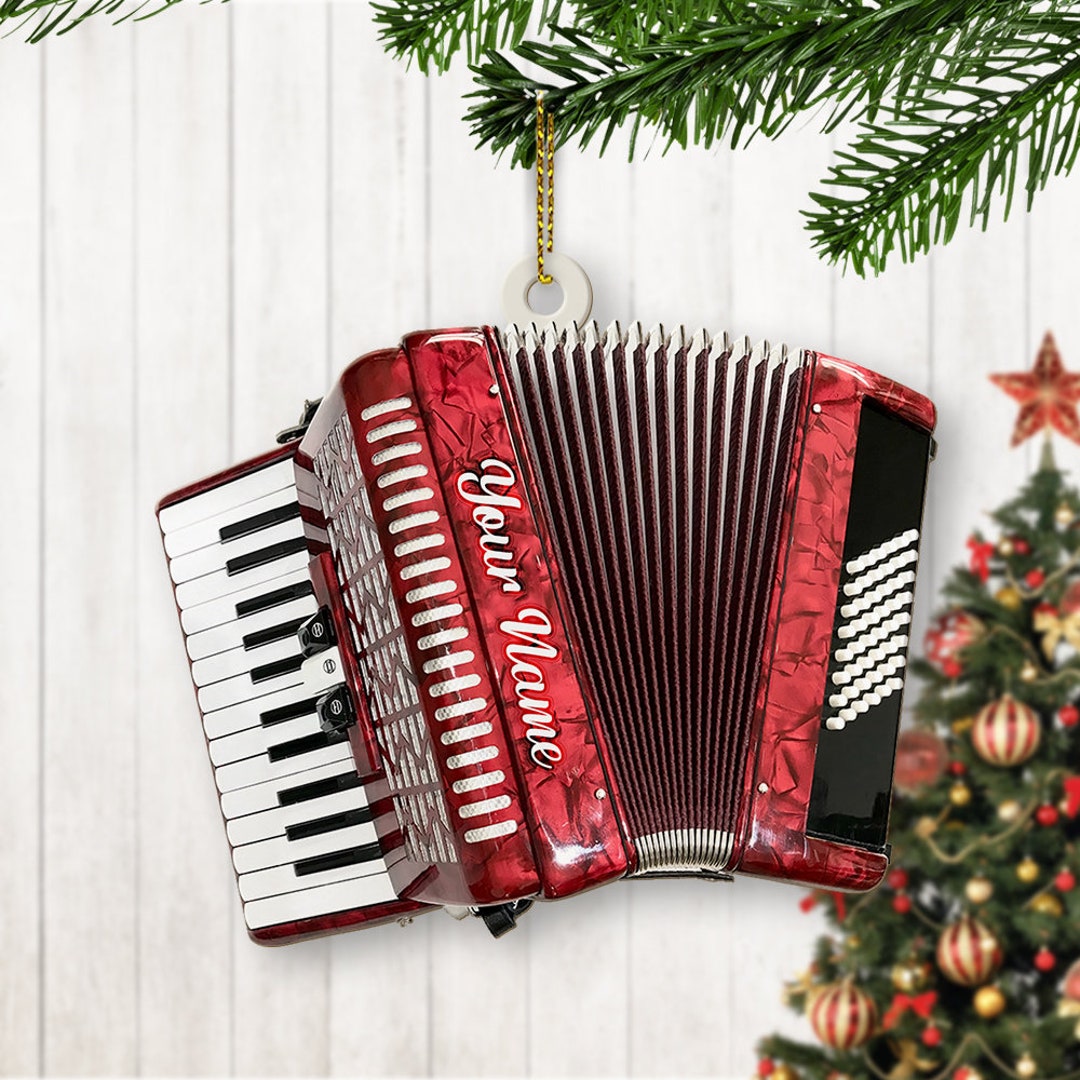 Accordion Christmas Ornament 