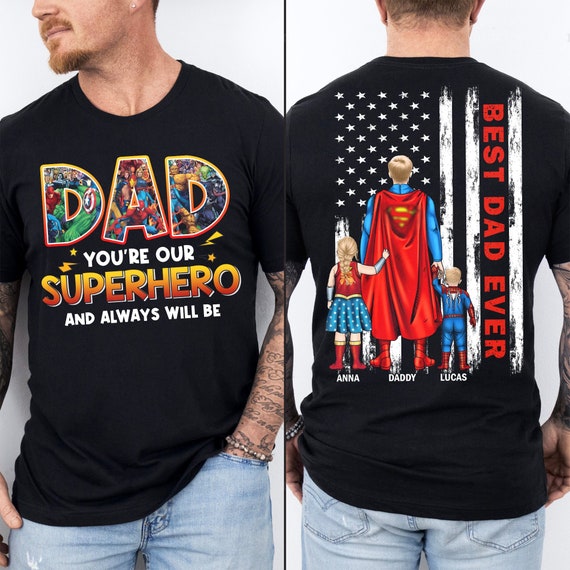 Dad Gifts From Daughter Mens Super Dad Comic Book Style Fathers