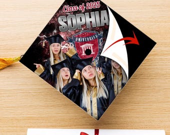 Adorno para birrete de graduación personalizado, adorno para birrete de graduación con foto, adornos para birrete de graduación, regalo para la generación de graduados.