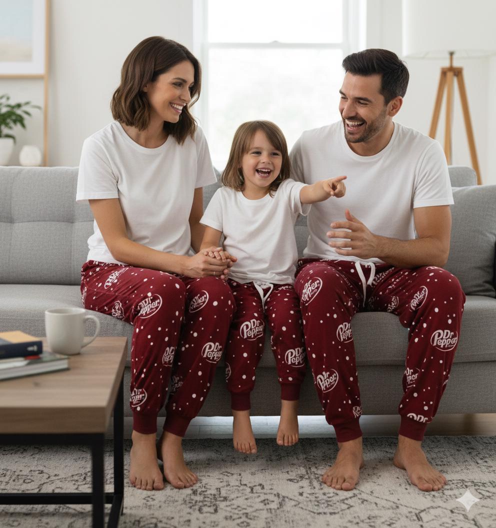 Dr Pepper Pajama Pants, Family Matching Pajama ,family Pajama