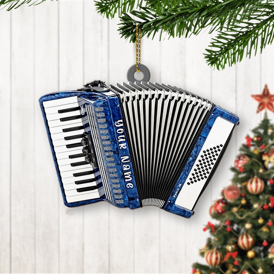 Accordion Christmas Ornament 