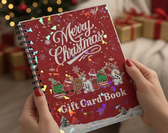 Christmas Gift Card Book, Christmas Gift, Christmas Gift Card Holder, Gift Card Money Album, Build Your Own Gift Card Book