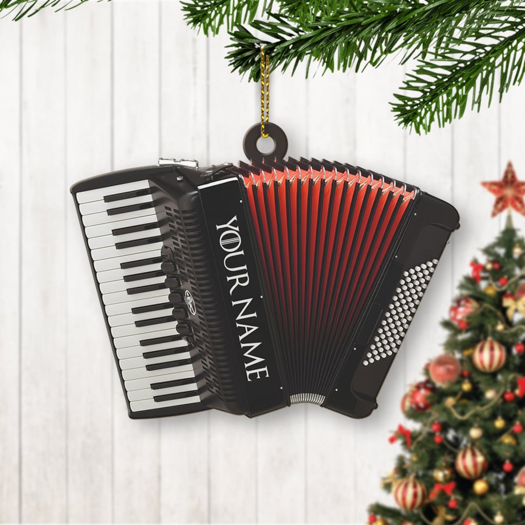 Accordion Christmas Ornament 