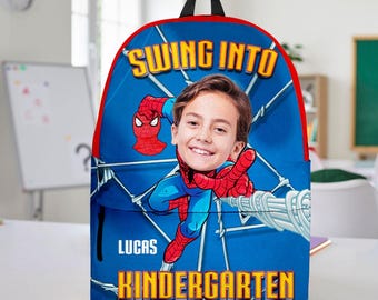 Personalized Kids Superhero Backpack, Kindergarten backpack, Kids School Bag, Customizable Backpack, Back to school, First Day of School
