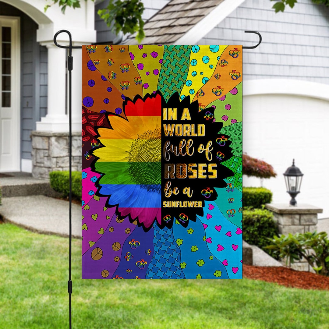 Pride Garden/house Flag, Love is Love Flag, to Be Sunflower Flag, LGBTQ