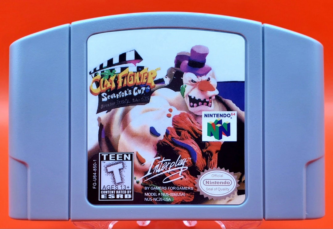 Clay Fighter Sculptors Cut Repro Nintendo 64 N64 Etsy