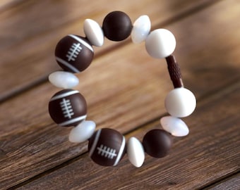 Football Drink Charm for Tumblers & Water Bottles,  Water Bottle Charm, Cup Accessory, Handle Charm,  Keychain,  Bag charm