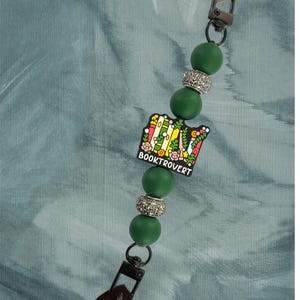 Booktrovert  Handmade Beaded Kindle Strap with Sticky Loops – Stylish & Functional E-Reader Accessory