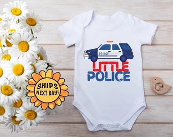 Little Police Onesie® Cute Baby Police Graphic Onesie® Patrol Buddy, Policeman Baby Bodysuit, Little Rookie Baby Clothes, Baby Shower Gift