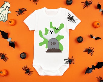 Ghosts Onesie® Ghost Baby Costume, Newborn Halloween Apparel, Trick Or Treat Baby Clothes, Haunted Baby Bodysuit