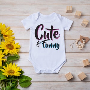 Cute & Funny Onesie® Big Text Graphic Onesie® , Funny Baby Clothes, Cute Baby Outfit, Baby Bodysuit