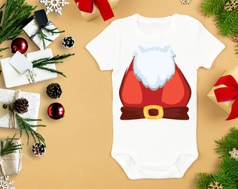 Santa Baby Onesie® Christmas Baby Bodysuit, Winter Baby Clothes, My 1st Christmas, Newborn Holiday Clothes, Winter Santa Costume