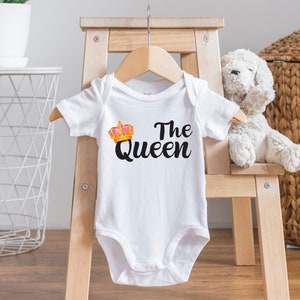 The Queen Onesie® The Queen With A Crown Onesie®  Cute Baby Queen With Crown