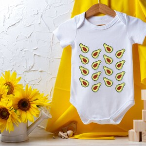 Avocado Onesie® Foodie Onesie® Funny Baby Outfit - Baby Shower Gift - Baby Clothes - Baby Avocado Lover