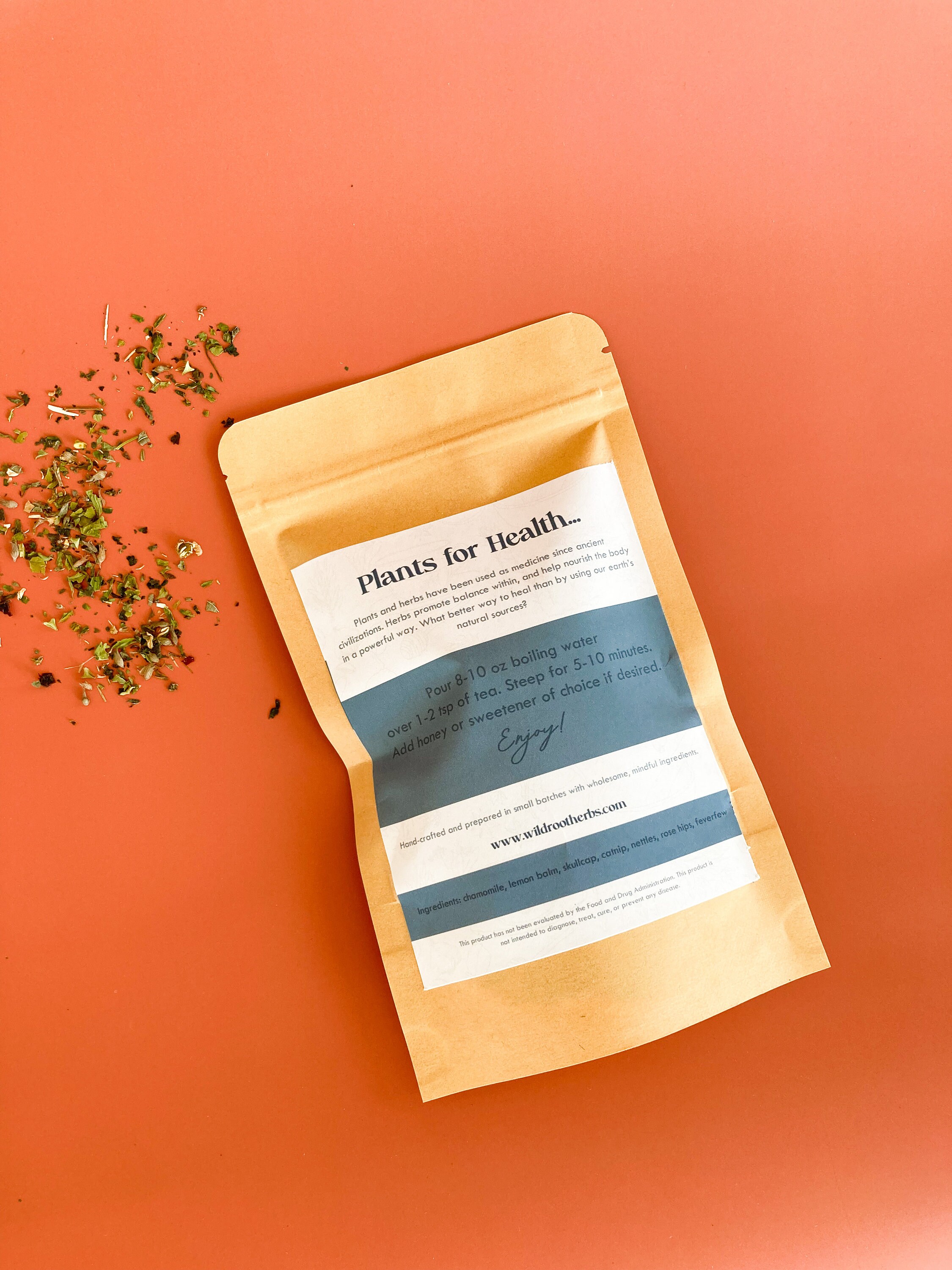 Headache Ease Loose Leaf Herbal Tea, Caffeine Free Herbal Tea for