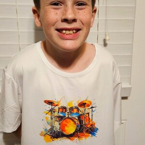 Drum Shirt For musician Drummer, Love Drums Tshirt for kids, Gift for cool Children, Music Lovers Shirt Toddler Drum Shirt, Drums TShirt