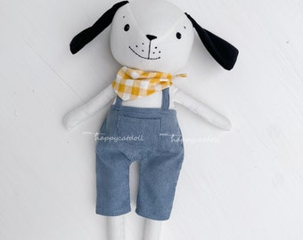 Handmade puppy toys for kids - Best price stuff animal doll- Heirloom dog doll with clothes