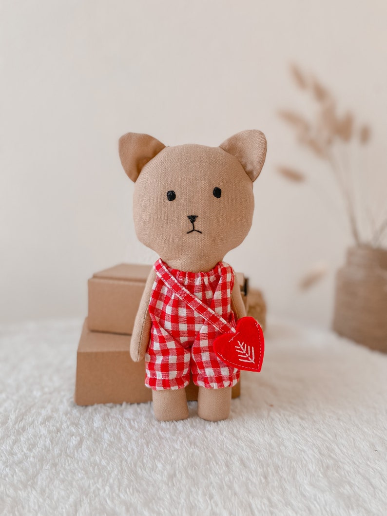 DEEP DISCOUNT Bear teddy doll with removable outfit Handmade Christmas gift for children image 3