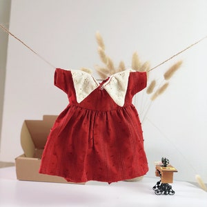 Babydoll dress for stuffed animals and doll Handmade clothes for children Gift for girl image 4