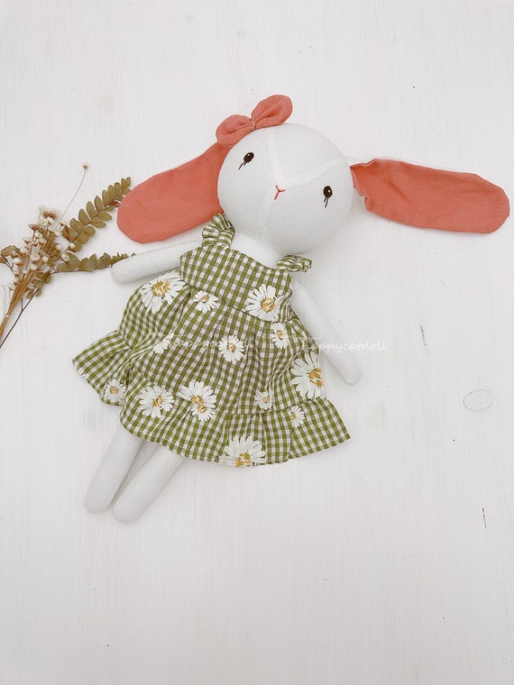 ワンピース Hashtag DDD Bunny Doll Green Brown Plaid Petal Dress Kitsch Daisy MIni Dress – Hell Bunny