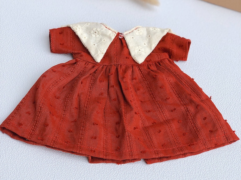 Babydoll dress for stuffed animals and doll Handmade clothes for children Gift for girl image 1