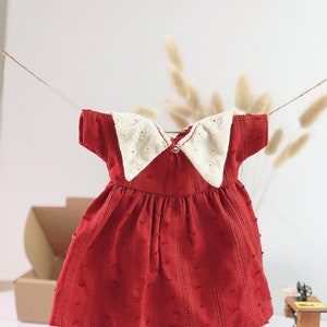 Babydoll dress for stuffed animals and doll Handmade clothes for children Gift for girl image 7