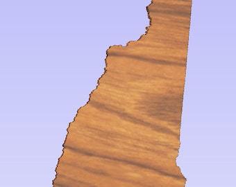 New Hampshire Shaped Cutout (STL File)