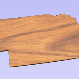 Nebraska Shaped Cutout (STL File)