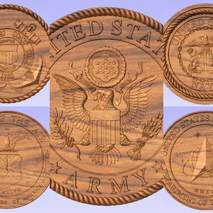 Seals for branches of the US Military
