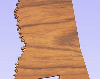 Mississippi Shaped Cutout (STL File)