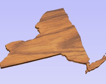 New York Shaped Cutout (STL File)