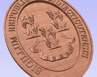 Connecticut State Seal (STL File)