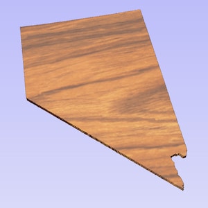Découpe en forme de Nevada (fichier STL)