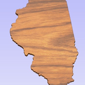 Illinois-vormige uitsparing (STL-bestand)