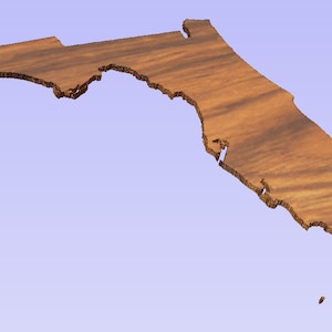 Florida Form Ausschnitt (STL Datei)
