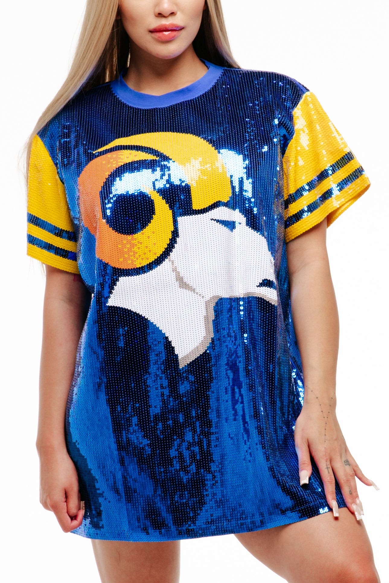 Black Football Sequin Dress main image 1