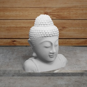 Statuette Buddhakopf.