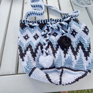 Crochet bag, pouch, handbag, summer bag image 1