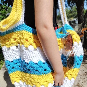 Crochet Summer Beach Bag | FREE SHIPPING