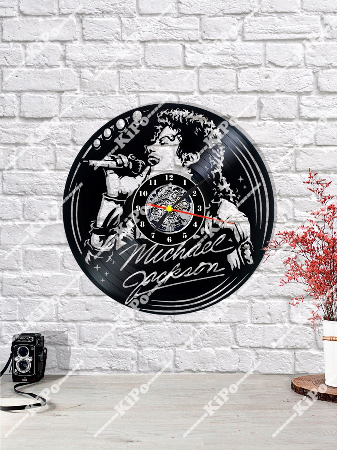 Michael Jackson Wall Clock/vinyl Wall Art/original Etsy