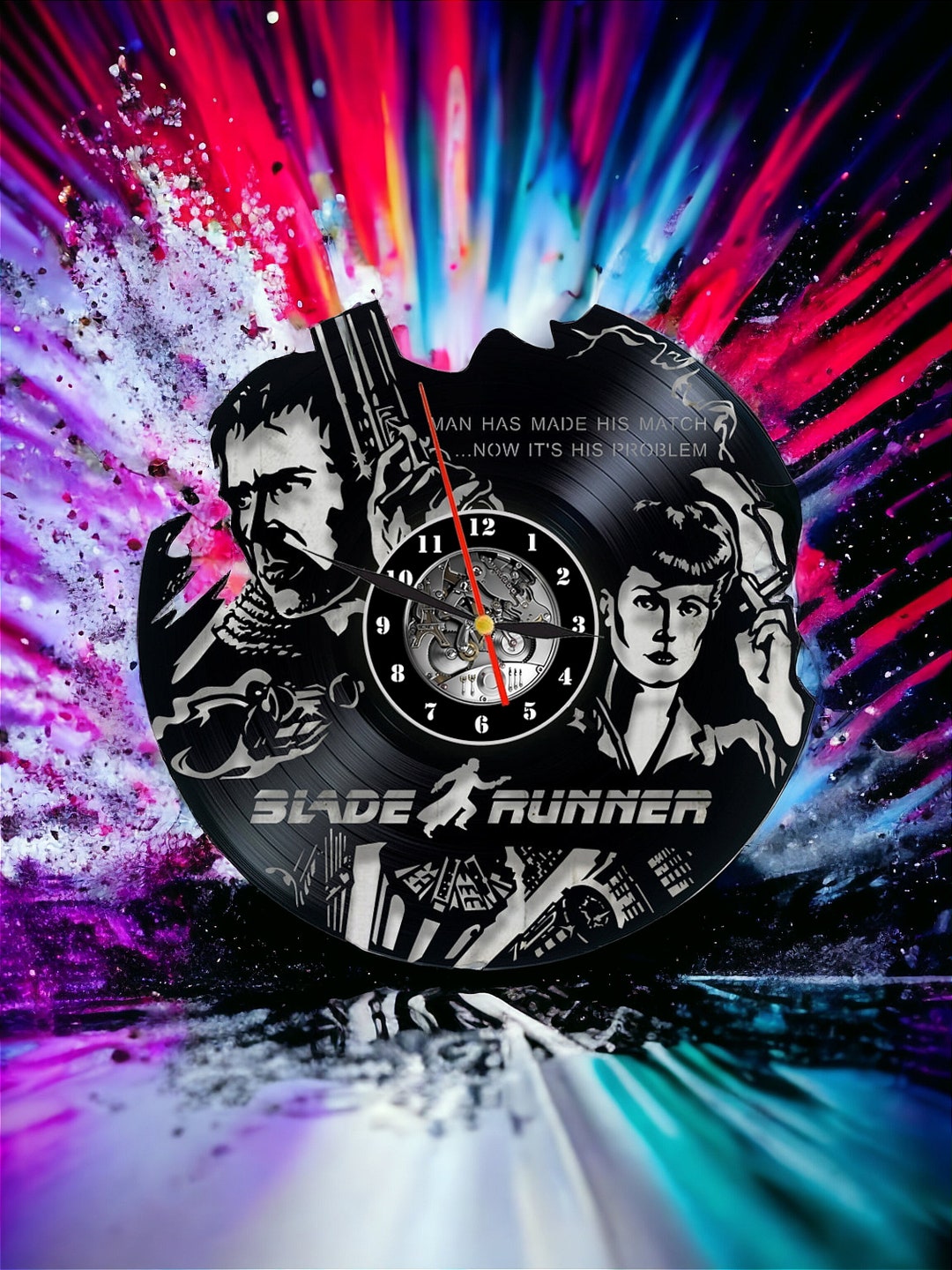 Blade Runnerblade Runner Clockblade Runner Decorblade Etsy