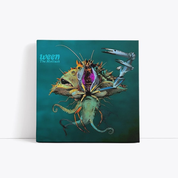 Ween The Mollusk Album Cover Wall Art Print on Framed Canvas | Ween Merch Fan Gift Boognish
