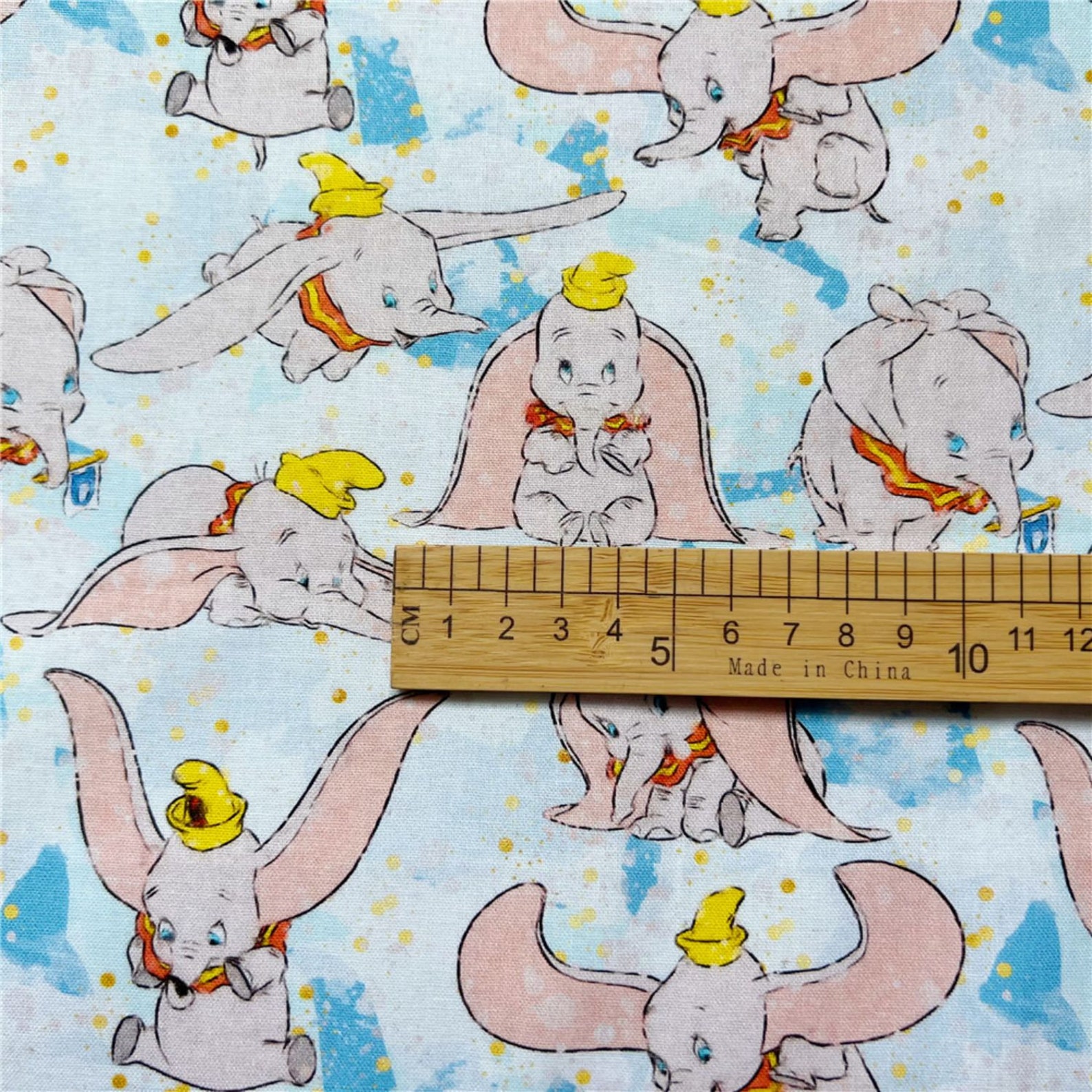 Disney Dumbo Fabric, 100% Cotton Cartoon Print - by the Half Yard - Etsy