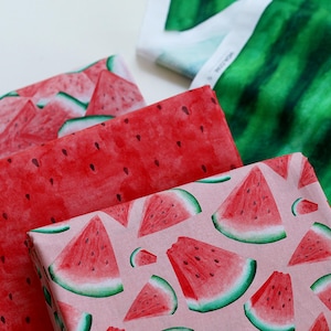 Watermelon Fabric Summer themed Watermelon Fabric 100% Cotton Fabric By The Half Yard