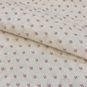 Floral Quilted Fabric Flower Quilted Fabric Polyester Cotton Quilted Fabric By The Half Yard