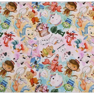 Cartoon Mix Stoff Disney Cartoon Stoff 100% Baumwolle Cartoon Baumwollstoff By The Half Yard