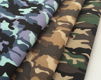 Tela de lona de camuflaje, tela de lona de camuflaje táctico, tela de lona de poliéster por media yarda