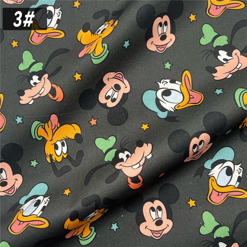 Disney Classic Animation Character Fabric, Sold by 1/2 Yard, 100% ...